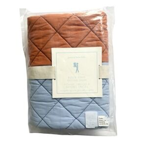 Pottery‎ Barn Kids Block Stripe Sham Blue Orange European #H95